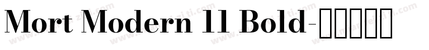 Mort Modern 11 Bold字体转换